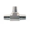 Conector de Rosca Macho NPT de Tres Vías Roke de Acero Inoxidable 1/16
