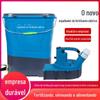 Espalhador de Fertilizante Agrícola, Espalhador de Fertilizante Elétrico Tipo Mochila, Alimentador Multifuncional para Tanques de Peixe, Espalhador de Fertilizante Totalmente Automático