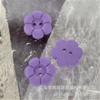 Botões de Flor de Ameixeira de Plástico Coloridos Prontos, Botões de Flor de Seis Pétalas com Dois Olhos, Botões de Desenho Animado para Suéter, Camisa, Cardigã