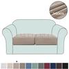 Funda de Asiento a Cuadros de Piña Más Vendida en Amazon Transfronteriza Moderna Simple Color Sólido Elástica Todo Incluido Gruesa Funda para Cojín de Sofá