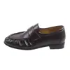 Estilo Británico Cuero Sintético Nuevos Mocasines Diseño Redondo Plegados Versátiles Zapatos Pequeños de Cuero Retro 2026 Lujo Ligero Nicho