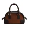 Bolsa de Mão Pequena Texturizada Moda Retrô para Mulheres, Nova Bolsa de Ombro Versátil para a Temporada de Primavera, Bolsa Transversal Tendência de Nicho