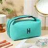 Bolsa de almoço marca H, nécessaire de viagem, bolsa de lona, bolsa portátil de armazenamento de cosméticos para mulheres, atacado