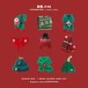 Sombrero de Bebé de Otoño e Invierno Invierno Nuevo Ins Rojo Bufanda Tejida Guantes Engrosados Sombrero de Navidad Sombrero Lei Feng de Bebé