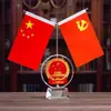 Adorno de Bandera Roja Feng Shui para el Hogar, Escritorio del Jefe, Decoración de Fiesta, Suministros para Salas de Conferencias, Bandera Roja de Cinco Estrellas