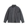 Roupa Masculina North Boundary Marca Americana Moderna 2025 Outono Novo Jaqueta de Trabalho Lavada Retrô Masculina Patchwork Gola Alta