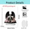 Novos Enfeites Planos de Acrílico 2D de Animais para Decoração de Mesa de Home Office, Decoração de Mesa de Natal para Entrada
