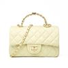 Bolsa de Corrente Acolchoada em Couro Genuíno Estilo Chanel para Mulheres, Bolsa de Mão de Luxo, Nova Bolsa Quadrada Pequena Versátil para Ombro e Transversal 2026