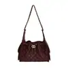 Envío transfronterizo de bolso cruzado de moda simple para mujer, acolchado elegante de alta gama, gran capacidad, con cadena para el hombro y para llevar debajo del brazo