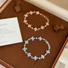 Pulsera de Flor con Pedrería Estilo Ins Coreano Elegante de Moda Estilo de Gama Alta Absolutamente Hermosa Lujo Ligero Dulce Personalizado