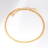 Europa y Estados Unidos ventas calientes transfronterizas simple Joker joyería cadena clavicular cobre chapado en oro de 18 quilates fina collar cadena cubana al por mayor