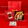 Lanzamiento de Nuevo Producto Dropshipping Cadena para Teléfono Lanyard Colgante para Bolso Oro Puro 999 Llavero de Panda Avance Profesional Regalo