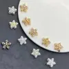 Flor Estrela de Cinco Pontas Full Diamond que Preserva a Cor com Furo Passante Multi-Furo Contas Pulseira de Cristal Feita à Mão Acessórios de Joias DIY