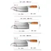 Cuchillo de cocina, cuchillo de doble propósito, cuchillo de cocina, cuchillo de lijado, cuchillo de picar, cuchillo de picar de madera maciza afilado para el hogar, cuchillo de picar rebanador