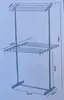 Nuevo Estante de Almacenamiento Plegable de Pie Transfronterizo para Ropa Estante de Secado de Acero Inoxidable para Interior Balcón Exterior Barra Única Toallero