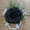 Corsage de novio y novia de fábrica para boda en stock venta caliente transfronterizo compromiso solapa corsage de muñeca suministros de boda