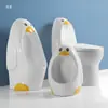 Pinguim de Cerâmica Colorido Vaso Sanitário Agachado para Crianças de Creche, Mictório Infantil, Lavatório, Pia