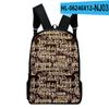 2022 Amazon Transfronterizo Nuevo Producto Texto Café Bolsa 3D Periférico Mochila 3D Tela Oxford Mochila 3D