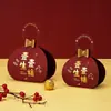 Caixa de Doces 2023 Nova Sacola de Doces de Caqui Caixa de Doces para Casamento Embalagem de Caixa de Presente de Alto Nível Caixa de Doces Suprimentos para Casamento