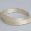 Cinta tejida de alta gama dorada y plateada de doble cara, cinta de poliéster, lazo, caja de regalo, accesorios para sombrero, decoración de embalaje