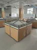 Supermercado de Alimentos Frescos Estante de Frutas y Verduras de Acero Inoxidable Multicapa Estilo Yonghui Estante de Exhibición Multifuncional Gabinete Isla de Frutas y Verduras Estante de Frutas y Verduras
