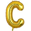 Globos de Papel de Aluminio de 16 pulgadas Versión Americana Dorado Letras Inglesas A-Z Números 0-9 Banner de Decoración para Fiesta de Cumpleaños Venta al por Mayor