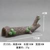 Nuevos accesorios creativos para acuario hojas verdes ramas grandes paisaje en miniatura jardinería madera seca decoración base de coche de anime