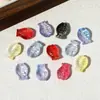 Cuentas de vidrio para peces con degradado bicolor y agujeros verticales, accesorios para joyería DIY para pulseras, collares y pendientes