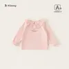 Ropa para Niños Bangxuan Ropa Dulce de Otoño Ropa con Cuello de Encaje Conjunto de Dos Piezas para Bebé Niña Pantalones Acampanados Conjunto de Ropa de Otoño para Bebé