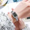Relógio Feminino Simples Moda Retangular Dourado Quartzo Luxo Aço Inoxidável À Prova D'água Relógio de Pulso Feminino para Vestir Presente