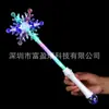 Fabricante Atacado Varinha de Fada Brilhante de Natal Flash Varinha Fluorescente Varinha Mágica Céu Estrelado Varinha de Floco de Neve Brilhante