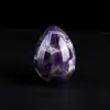 Ovo grande de cristal natural 4*3 branco roxo rosa verde vermelho azul roxo material ovo pedra bruta ornamento peça de mão para exibição e brincar