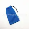 Bolsa de Malla Protectora para Auriculares de Teléfono Móvil, Bolsa de Malla de Nylon Azul con Cordón, Bolsa de Malla de Poliéster