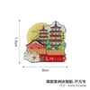Ciudad Antigua de Quanzhou Dizai Cultural y Creativo Acrílico Ai Imán Magnético Atracción Turística Check-In Souvenir Imán para Refrigerador Decoración Cultural y Creativa