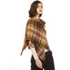 Bufanda cálida de cachemir a cuadros engrosada para otoño e invierno, chal de estilo coreano moderno y versátil, popular para transmisión en vivo de mujeres, entrega de una pieza