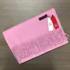 Cachecol de cashmere sintético liso de 250g para mulheres, moderno e elegante, xale quente, cachecol novo espessado, atacado