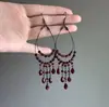 Pendientes de Borla de Pedrería Exagerados de Moda Transfronteriza Europea y Americana Pendientes de Botón de Lujo Ligero y de Alta Gama Pendientes Versátiles para el Trabajo Diario para Mujeres