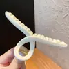 2026 Novo Prendedor de Garra Acrílico Estilo Coreano Elegante Prendedor Tubarão Acessório de Cabelo Moda Primavera/Verão Prendedor de Cabelo Extra Grande