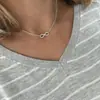 Colar de Moda Europeu e Americano Simples Sorte Caractere 8 Curto Colar Feminino Moda Fotografia de Rua Colar Feminino
