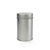 Latas Cilíndricas de Hojalata para Té, Latas Vacías Selladas para Té Negro y Té Verde, Blancas, Negras, Color Liso, Tamaño Grande 700 ml, En Stock