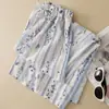 Pantalones Casuales Estampados de Pierna Ancha Nuevos 2026 para Mujer, Pantalones de Estilo Vacacional de Cintura Alta para Primavera y Verano