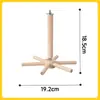 Juguete de ejercicio para pájaros loro con rodamiento, volante giratorio, molinillo de viento, parque de juegos educativo y entretenido, soporte para pájaros de madera maciza