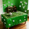 EUA, Canadá e México Copa do Mundo Futebol Preto e Branco DIY Adesivos Saia de Mesa Festa de Aniversário Decoração de Mesa Borla de Futebol Cortina de Mesa