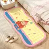 Alfombra de Piso de Gato de Dibujos Animados Linda, Manta de Sofá de Imitación Cachemira, Esterilla Refrigerante para Pies, Alfombra Larga para Mesita de Noche de Dormitorio, Esterilla para Ventana Abuhardillada de Balcón
