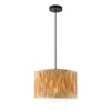 Novo lustre trançado à mão em estilo chinês, luminária de mesa vintage de madeira e palha, fabricante de luminária de chão para sala de jantar, sala de estar, casa de temporada
