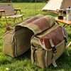 [Nuevo Producto] Bolsa Lateral para Bicicleta, Bolsa de Alforja Trasera, Bolsa de Lona para Asiento Trasero de Bicicleta de Montaña para Ciclismo, Motocicleta, Gran Capacidad