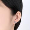 2023 nuevos productos transfronterizos, pendientes de circonita simples, diseño de nicho, uñas de hueso de oreja, pendientes exquisitos de moda para mujeres, venta al por mayor