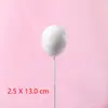 Festival de Bolo de Aniversário Plástico Perolado Festa Pequeno Balão Decoração Arame de Casamento Mesa de Sobremesa Cartão Plug-in para Assar