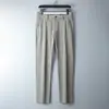 Calça Casual Masculina de Alta Qualidade, Secagem Rápida, Antibacteriana, Primavera e Verão, Mistura de Seda, Calça Social Casual, Calça Social Masculina, Corte Reto, Resistente a Amassados