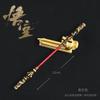 Juego de Wukong que rodea al Gran Sabio que Iguala el Cielo Sol Wukong Ruyi, garrote con banda dorada, modelo de adornos de metal de aleación de zinc